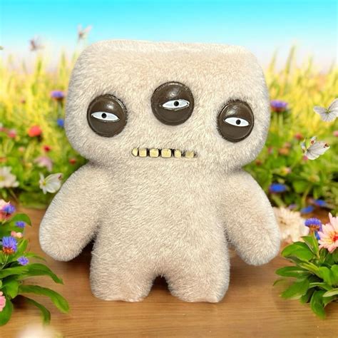 Fuggler Flocked Catch Me Tan Beige Annoyed Alien Rare Mini Collectible