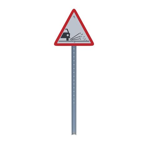 Loose Chippings Road Sign 3D Model TurboSquid 2104572