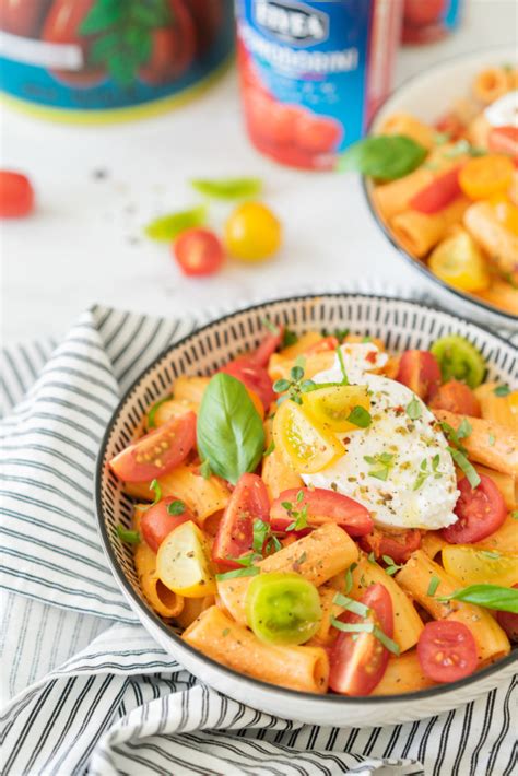 Rigatoni Sauce Tomate Mascarpone Et Burrata Simply Morane