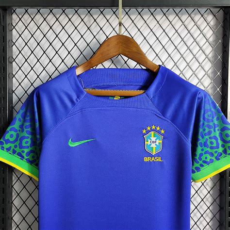 Novo Kit Infantil Brasil 2 Azul Camisa E Short 2022 2023 021 Sport