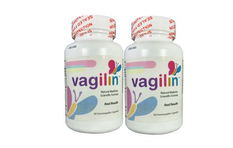 Vagilin Natural Medicine Formula 2 Pack 60 Caps Relieves Bacterial