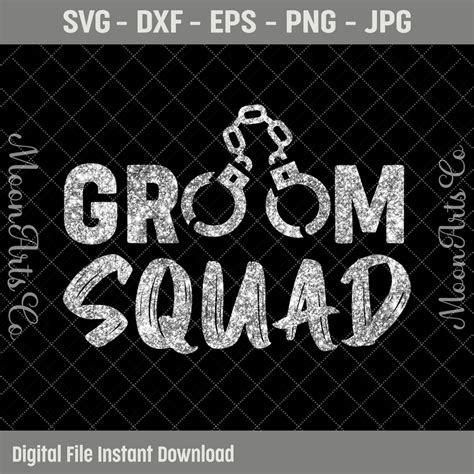 Groom Squad Svg Bachelor Party Svg Vector Cut File Groom Squad Svg Wedding Party Cut File