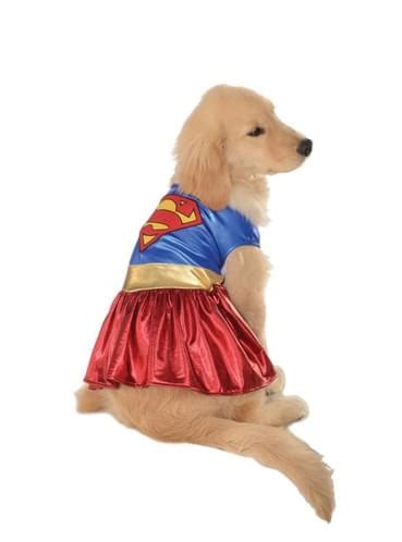 Fato de Supergirl justiceira para cão Os mais divertidos Funidelia