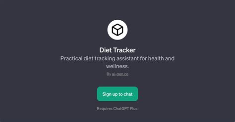 Diet Tracker - AI Tool For Dieting