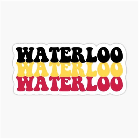 "University of Waterloo" Sticker by pxxxdise | Redbubble