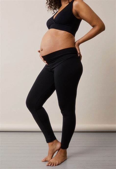 Gravidleggings Lyocell Svart Boob Design