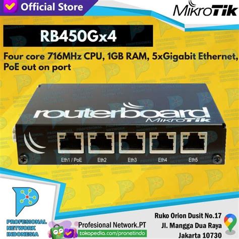 Jual Mikrotik RB450GX4 Shopee Indonesia