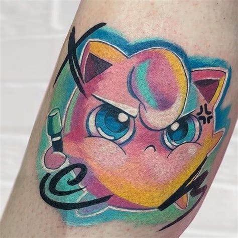 50 Best Pokemon Tattoo Designs With Meanings Jigglypuff Tattoo