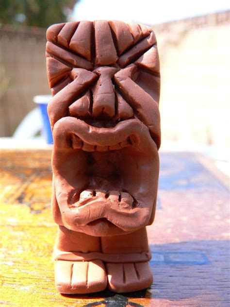 Polymer Clay Chamorro Tiki With Latte Stone Nose This Is What Happens When Someone Gives Me