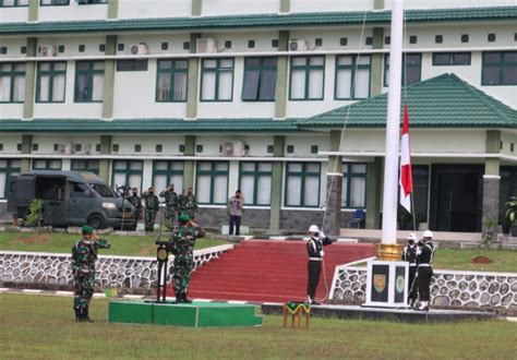 Korem Garuda Jaya Gelar Upacara Bendera Bulanan Aliansinews