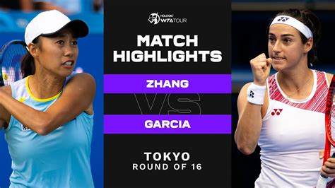 Shuai Zhang Vs Caroline Garcia Tokyo Round Of Wta Match