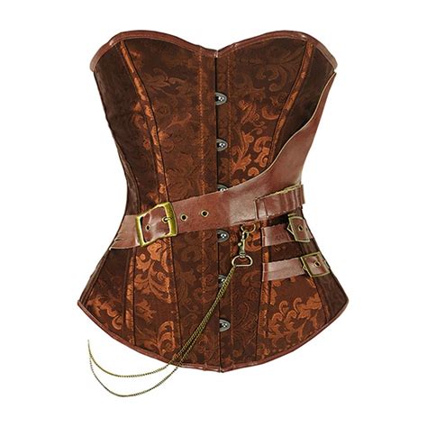 Buy Steampunk Corset Overbust Gothic Buckles Retro