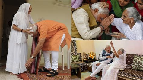 Pm Modi S Mother Heeraben Dies At 100 10 Heartwarming Mother Son Moments L Pics India Tv