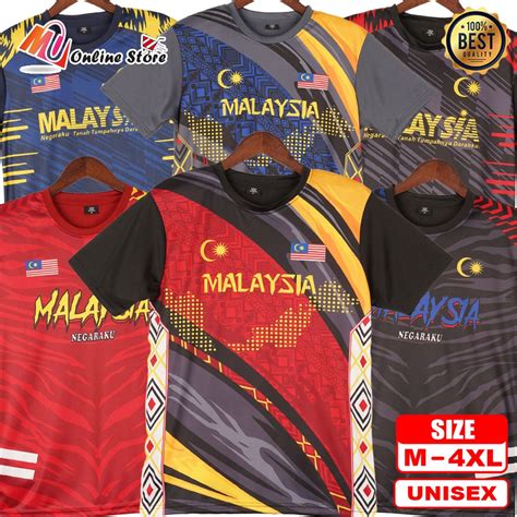 MU JERSEY MALAYSIA DEWASA LENGAN PENDEK SHORT SLEEVES JERSEY TSHIRT