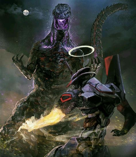 Pin By Luminetik On Godzilla Evangelion Art Anime Movies Kaiju Monsters