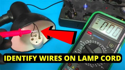 How To Identify Hot And Neutral Wire On Lamp Cord Youtube