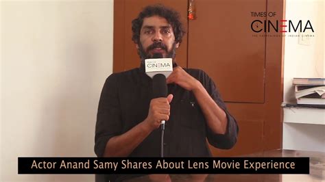 Actor Anand Samy Shares About Lens Movie Experience | TOC - YouTube