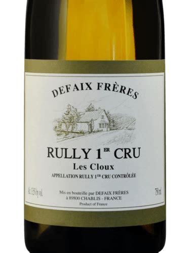 Defaix Frères Rully 1er Cru Les Cloux Vivino US