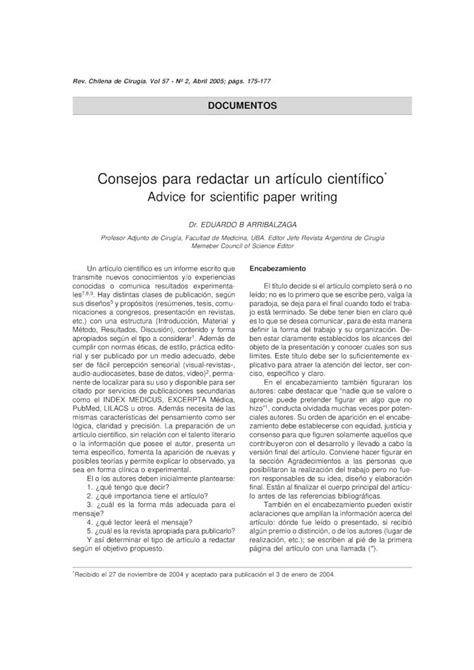 Pdf Como Redactar Un Articulo Cientifico Dokumen Tips