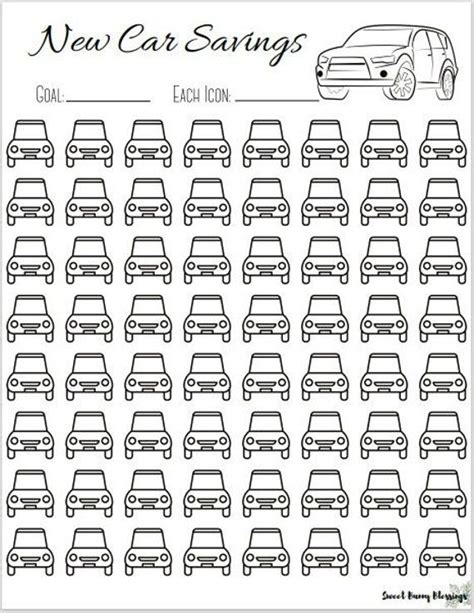 Printable New Car Savings Tracker Savings Tracker Dave Ramsey Baby