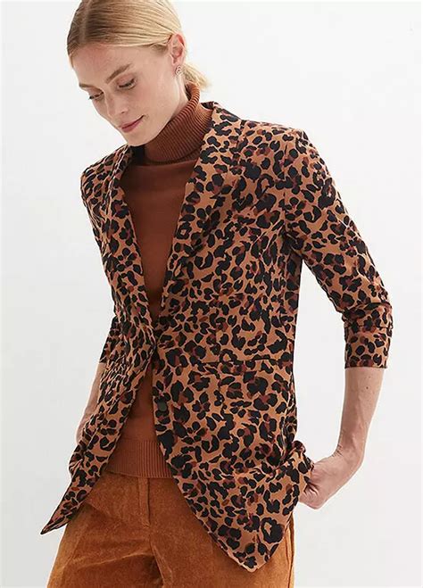 Leopard Print Blazer By Bonprix Bonprix