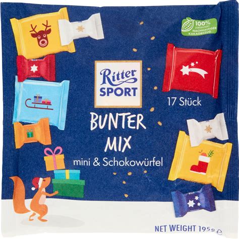 Tavolette Cioccolato Mini Bunter Mix Ritter Sport G Coop Shop