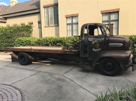 1951 Ford F5 Cabover Coe Pickup Truck Tilt Bed Hauler For Sale