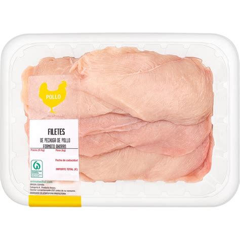 Filetes Pechuga De Pollo Formato Ahorro Peso Aproximado Bandeja 1 Kg