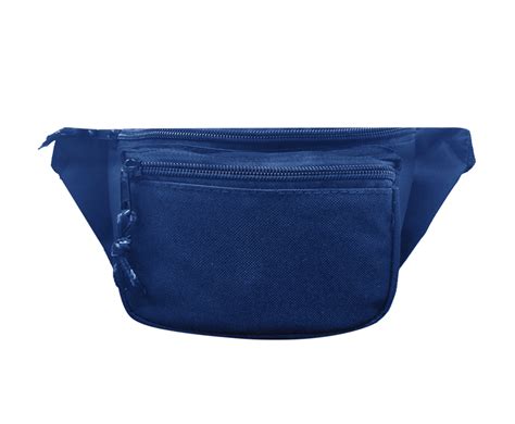 Wholesale Deluxe 3 Pockets Fanny Pack Blue Sku 2325919 Dollardays