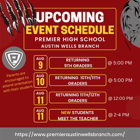 Premier High School Austin Wells Branch