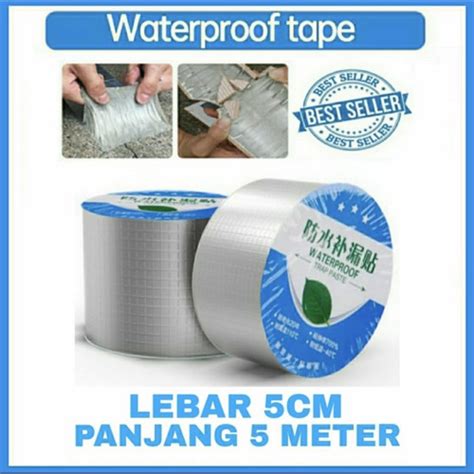 Jual Lakban Aluminium Foil Waterproof Tape Butyl Lem Talang Pipa Anti