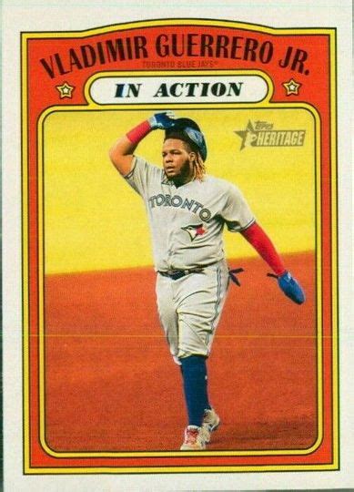 Mavin Topps Heritage Vladimir Guerrero Jr In Action