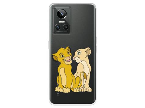 Capa Para Realme Gt Neo Oficial De Disney Simba E Nala Silhueta El