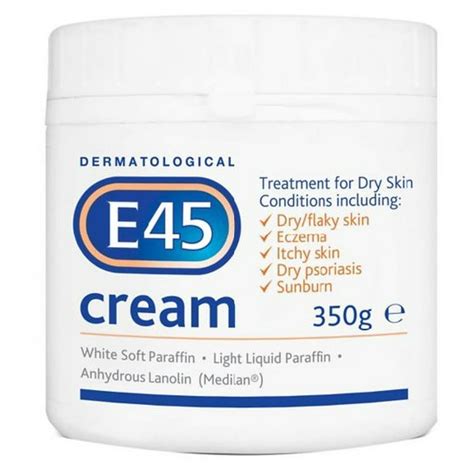 E45 Dermatological Cream Treatment For Dry Skin Conditions 350g