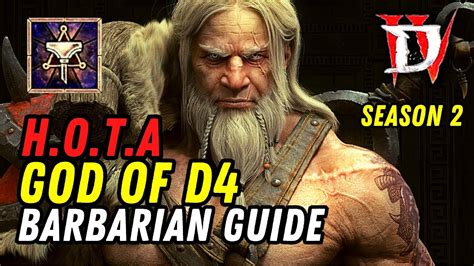 Diablo Barbarian Build Season Hota Smash Youtube