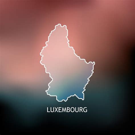 Mapa De Luxemburgo Vector Premium