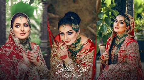 Bridal Wear Golden Zari By Shujat Harrianwala Branch Faisalabad YouTube