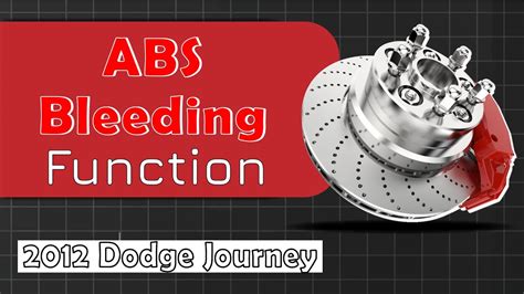 How To Use ABS Bleeding Function On SDS 2012 Dodge Journey YouTube