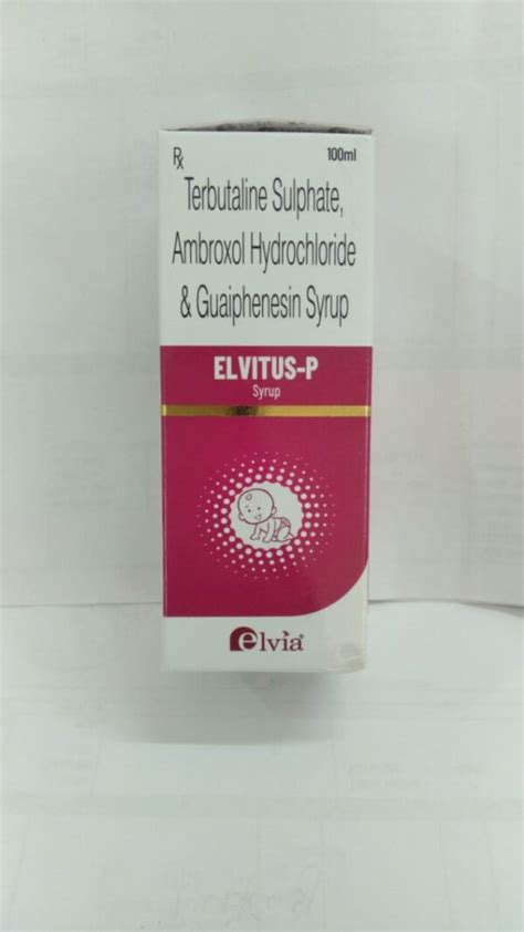 Ambroxol HCL 15 Mg Guaifenesin 50 Mg Terbutaline Sulphate 1 5 Mg Syrup