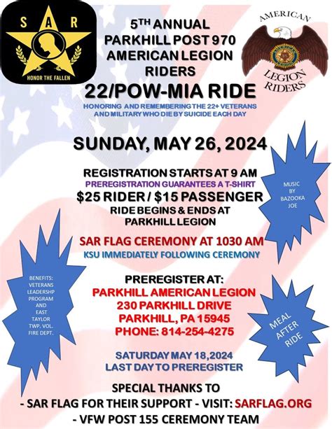 22 POW MIA Ride 2024 Parkhill PA By 22 POW MIA Ride