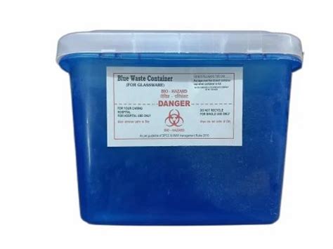 Plastic Blue Sharp Disposable Container At Rs 10 Piece In Bhopal ID