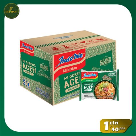 Jual Indomie Goreng Aceh 90 Gram 1 Karton 40 Pcs MS3 Mart Shopee