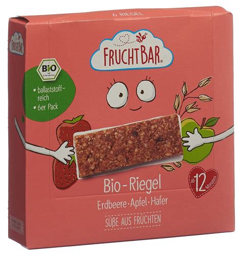 Fruchtbar Riegel Bio Erdbeere Apfel Hafer 6 x 23 g 1 Stück Zur Rose Shop