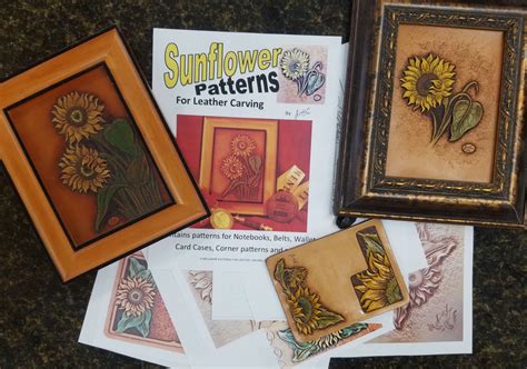 Sunflower Patterns For Leather Carving By Jim Linnell Elktracks Studio