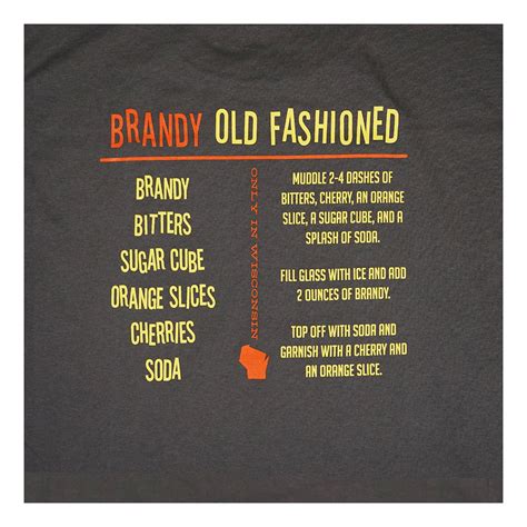 Brandy Old Fashioned Shirt Wisconsin Historical Society Store