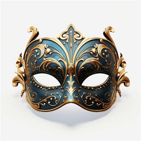 Premium Photo Beautiful Carnival Mask On White Background