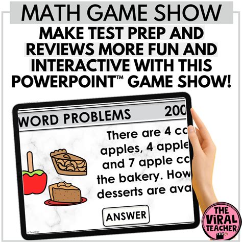 Addition And Subtraction 1st Grade Math Review Powerpoint™ Game Show Made By Teachers