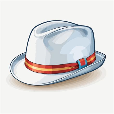 Vector De Sombrero Sobre Un Fondo Blanco Vector Premium