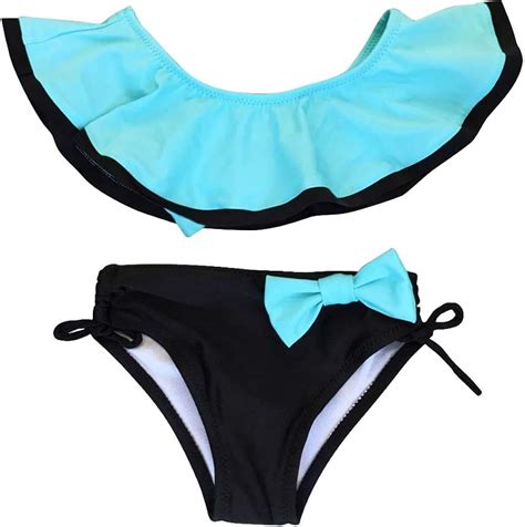 MUYOGRT MUYOGRT Kids Bikini Set Bademode Zweiteiliges Bikini Set Mädchen Badeanzug Rüschen