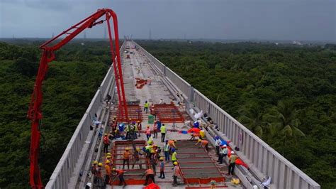 Major Boost For Bullet Train Project NHSRCL Begins Track Laying Works